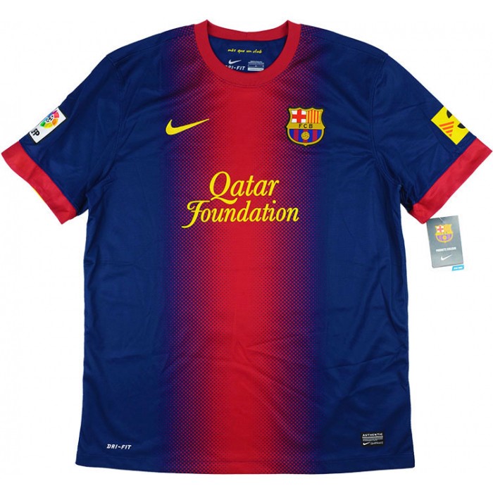 Heimtrikot Thailand Barcelona Retro 2012 2013 Blau Rote Günstige Fußballtrikots